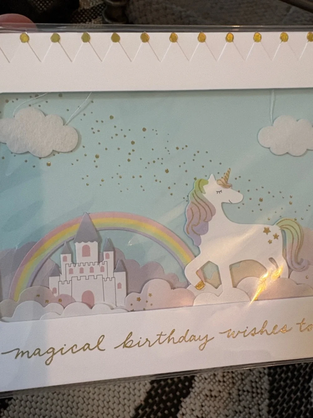 🆕Papyrus 3D Magical Unicorn Birthday Greeting Card